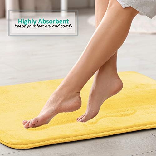 Clara Clark 3 Piece Bathroom Rugs Bath Mat Set, Velvet Memory Foam Bath Mats - Image 6