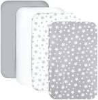 Mini Portable Crib Sheets 4 Pack by Moonsea