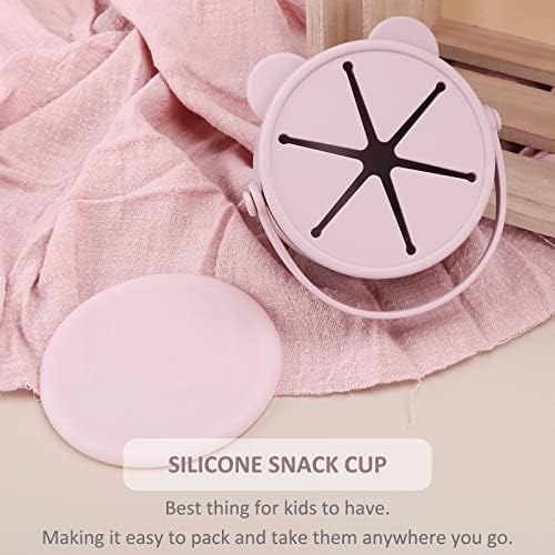 Snack Cups for Toddlers, Baby Snack Containers, Silicone Toddler Snack Cups No - Image 5