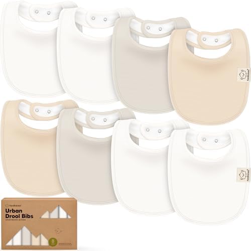 KeaBabies 8-Pack Organic Baby Bibs by KeaBabies