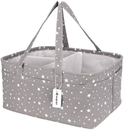 Baby Diaper Caddy Organizer- Extra Large Portable Diaper Basket by QiANBiRD