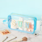 Kacctyen Sun Letter Clear Makeup Bags - Image 5