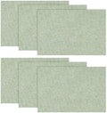 Artoid Mode Sage Green Placemats Set of 6, 12x18 Inch Spring Summer Washable by ArtoidMode