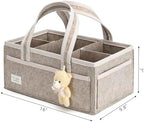 PeraBella Baby Diaper Caddy Organizer, XL Baby Basket Shower Gift Caddy - Image 6