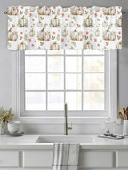 Vandarllin Fall Floral Leaves Kitchen Curtains Valances - Image 2