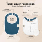 KeaBabies 8-Pack Organic Baby Bibs - Image 3