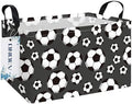 Rectangular Soccer Ball Storage Bin, Closet Organizer Basket by ONOEV