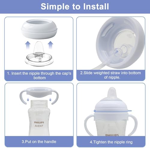Sippy Cup Conversion Kit for Philips Avent Natural Baby Bottles, Toddler - Image 7
