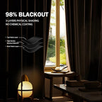 Room Divider Curtains Ceiling Mounted Track Sets Extra Wide Blackout Curtain - Image 4