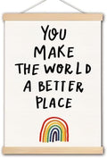 DNEULYR Inspirational Wall Decor, You Make the World a Better Place by Unknown