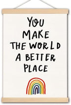 DNEULYR Inspirational Wall Decor, You Make the World a Better Place by Unknown