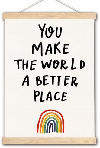 DNEULYR Inspirational Wall Decor, You Make the World a Better Place by Unknown