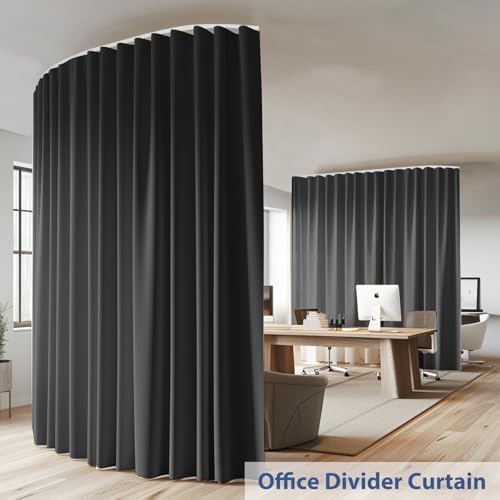 Room Divider Curtains Ceiling Mounted Track Sets Extra Wide Blackout Curtain - Image 2