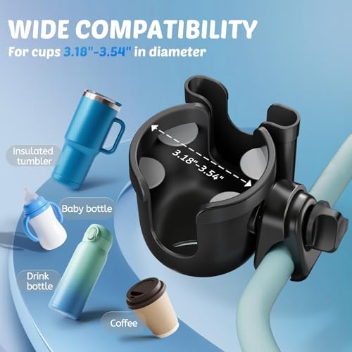 Cup Holder for Walker: Stroller Cup Holder Attachment - Image 3