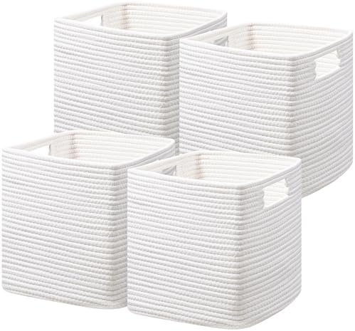 UBBCARE Storage Cubes 11 Inch, Cotton Rope Woven Baskets by UBBCARE