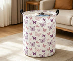 ESSME Butterfly Laundry Basket, Hamper Collapsible Canvas Waterproof Storage Bin - Image 5