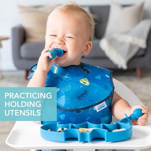 Bumkins Baby Utensils Set, Chewtensils Silicone Spoons - Image 2