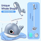 Whale Baby Bath Sprayer, Control the Flow Hands-Free 2 Gentle Modes - Image 6