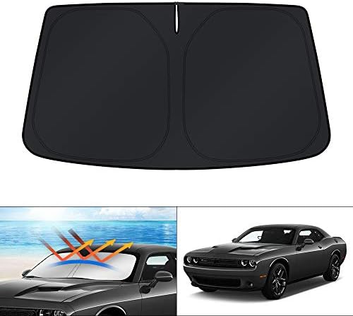 KUST Windshield Sun Shade for 2015-2023 Dodge Challenger Accessories Coupe by KUST