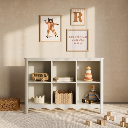 Storkcraft Casablanca 6 Cube Organizer Bookcase, Frosted Oat - Image 2