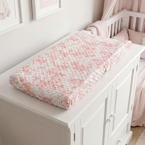 Smoothnovelty 3 Pcs Pink Bow Baby Changing Pad Covers, Changing Table Cover - Image 5