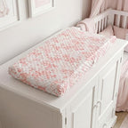 Smoothnovelty 3 Pcs Pink Bow Baby Changing Pad Covers, Changing Table Cover - Image 5
