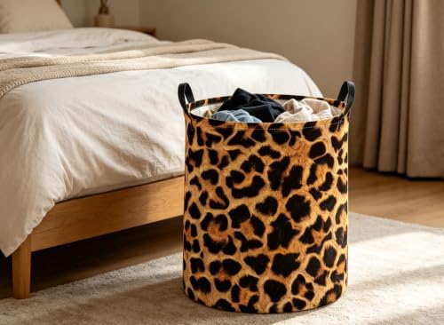 Kids Laundry Basket Leopard print Hamper - Image 4