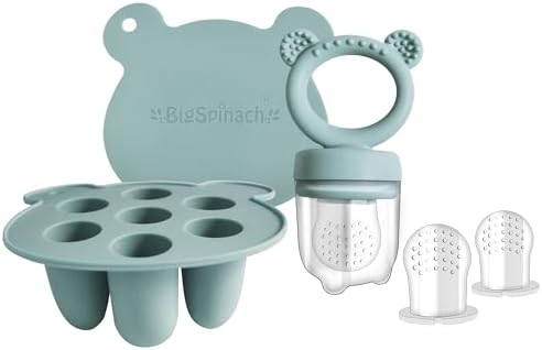 BigSpinach Silicone Baby Food Freezer Tray by BIGSPINACH