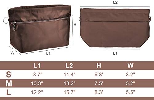 Vercord Handbag Purse Tote Pocketbook Organizer Insert Zipper Closure 11 - Image 2