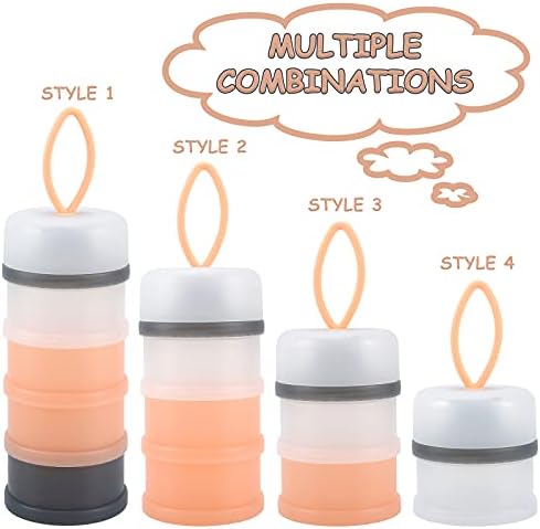 Accmor 2 Pack Baby Formula Dispenser On The Go, Stackable Non-Spill Portable - Image 2
