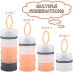 Accmor 2 Pack Baby Formula Dispenser On The Go, Stackable Non-Spill Portable - Image 2