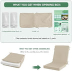 Summsun Outdoor Dining Chair Cushions 2-Pack, 20 x 20 Inch - Image 4