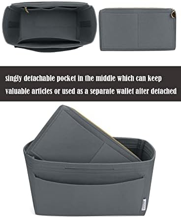 LEXSION Felt Purse Organizer Insert, Tote Bag Shaper Dividers - Image 3