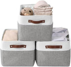DECOMOMO Storage Bins, Large Fabric Storage Baskets by DECOMOMO