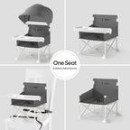 Cochildor 4-in-1 Portable Baby Chair, Foldable Toddler Booster Seat - Image 2