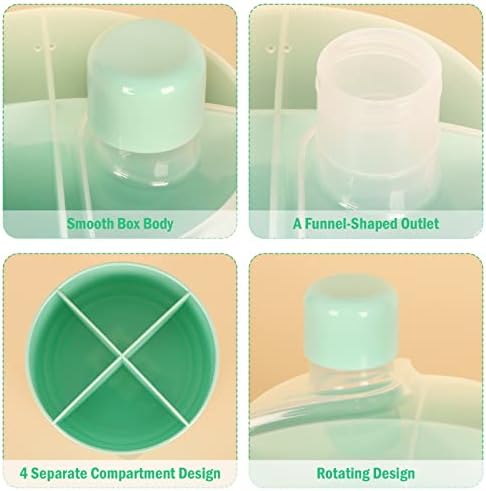 Accmor Formula Dispenser On The Go, Non-Spill Rotating Four-Compartment Formula - Image 2