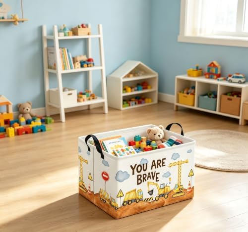 Rectangular Kids Storage Basket Baby Gift Basket Cute Toy Storage Bin Organizer - Image 3