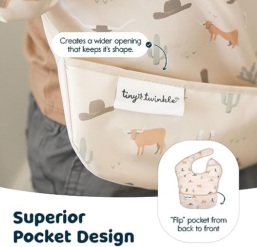 Tiny Twinkle Mess-Proof Baby Bibs - Image 5