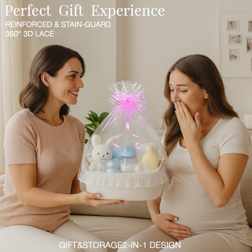 White Cotton Rope Gift Basket - Image 2