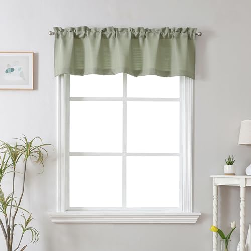 Chyhomenyc Light Green Short Curtain Valance by Chyhomenyc