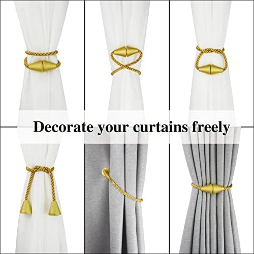 Magnetic Curtain Tiebacks Rope Decorative Holdbacks - Image 5