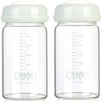 COMI Wide Neck Glass Breastmilk Collection n Storage Bottle, 6oz by COMI