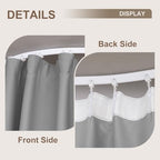 MaKefeile Room Divider Curtains & Flexible Bendable Tracks Set, Privacy - Image 5