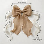 2 Pack French Lace Bow Curtain Tiebacks - Image 2