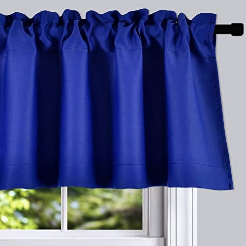 DONREN Royal Blue Valances for Bedroom - Image 2