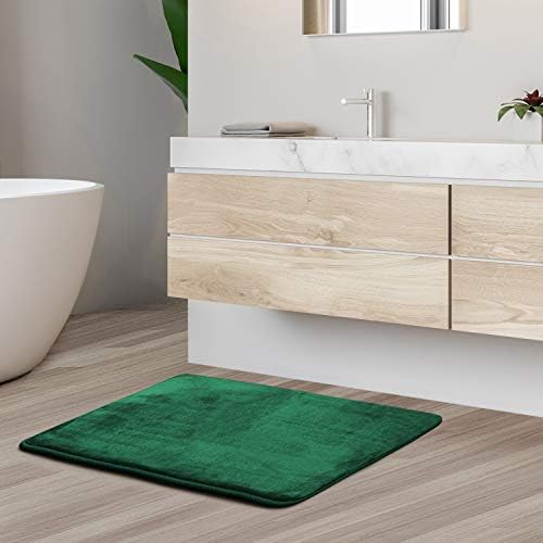 Clara Clark Bathroom Rugs, Velvet Memory Foam Bath Mat, Machine Washable Bath - Image 2
