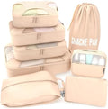 Shacke 8 Set Packing Cubes for Travel, Shoe & Toiletry Bags by Shacke