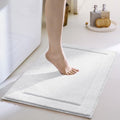 GRANNY SAYS White Bathroom Rug, Cute Bath Mat by GRANNYSAYS
