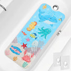 PRATIQUE Kids Bath Mat for Tub Non Slip，40 X 16 Inch Extra Long Kids Bathtub by PRATIQUE