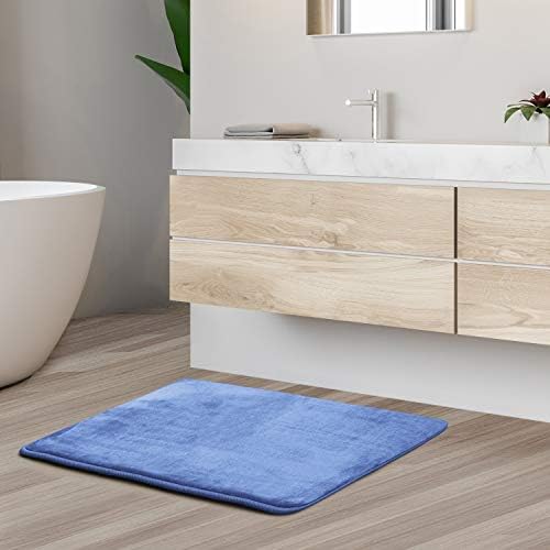 Clara Clark Bathroom Rugs, Velvet Memory Foam Bath Mat, Machine Washable Bath - Image 2